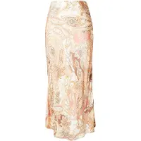Monari Kjol camel / brun / korall / vit