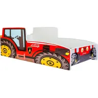 KOBI Barnsäng - Farmi Med Madrass - Lamborghini - 140 x 70 Cm