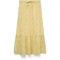 Vero Moda Kjol 'VMTRINE' pastellgul / grön / syrén