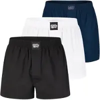 Lousy Livin Plain 3Pack Boxershorts black/white/navy, XL