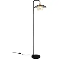Reality Leuchten Båglampa Lauris, Svart, Vardagsrum / matsal, Metall, Modern, Golvlampa
