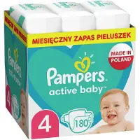Pampers blöjor Active Baby 4, 9-14 kg, 180 st