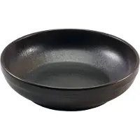 Genware Cinder Svart Coupe Skål 20cm - Terra