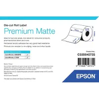 Epson Premium - Matt - permanent akrylhäftning - 76 x 51 mm 2310 etikett (er) (1 rulle/rullar matrisskurna etiketter - för ColorWorks C7500, C7500G, CW-C6000Ae, CW-C6000Pe, TM-C7500