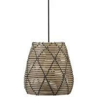 PR Home Lollo utomhuslampa, naturlig rottinglook, Ø 28 cm, Brun / rost, Syntetmaterial