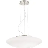 Orion Glas pendellampa Blanc, dimbar, Vitt / opal, Vardagsrum / matsal, Glas, Modern, Pendellampa
