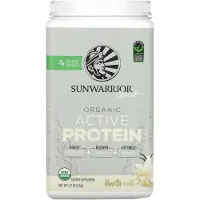 Sun Warrior , Sport, Ekologiskt Aktiverat Protein, Vanilj, 2,2 lb (1 kg)