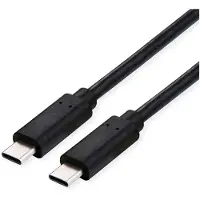 Roline USB-kabel USB 4.0 USB-C-kontakt, USB-C-kontakt 2.00 m Svart Skärmad 11.02.9083