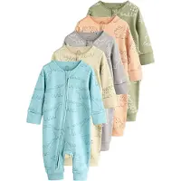 Next Pyjamas azur / ljusgul / grå / grön / ljusorange