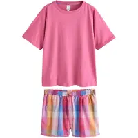 Next Kort pyjamas blå / lila / orange / rosa