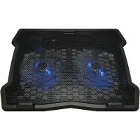 Conceptronic Thana - Notebook-Kühlpad - mit 2 Ventilatoren - 39.6 cm (15.6) Notebook-stativ med kylning höjdjusterbar