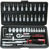 Ks Tools 9110646 Hylsnyckelsats metrisk 1/4 46 delar 911.0646