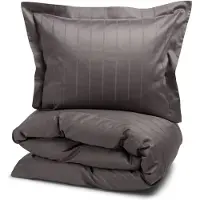 Kosta Linnewäfveri Bäddset 150x210 Liverpool Satin, Mörkgrå
