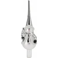 Christmas Decoration KEDJA TIP GLAS SILVER BALWAN
