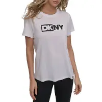 DKNY Two Tone Logo T-shirt Med Korta ärmar