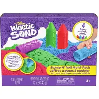 Kinetic Sand Strandset - 340 gram - Stamp N' Roll multipack - - One Size - Kinetisk sand