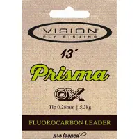 Vision Fly Fishing Vision Fluorocarbon Tafs Prisma 13' (Spets Tjocklek: 3X 0,20)