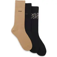 BOSS Gift-boxed three-pack of regular-length socks