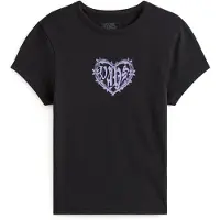 Vans T-shirt 'Barbed Heart' lavendel / svart