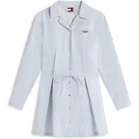Tommy Hilfiger Tommy Jeans Stripe Pleated Mini Shirt Dress