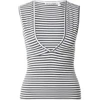 Weekday Topp 'Pia' antracit / vit