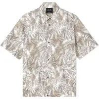 Armani Exchange för män. XM002291AF22716F1146 Skjorta Hidden beige (XL), Casual, Bomull, Kort ärm