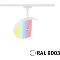 Paulmann URail Smart-LED-spot Hildor, signalvit, ZigBee dimbar, Vitt / opal, Vardagsrum / matsal, Syntetmaterial, Modern