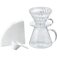 Hario V60 Glas 02 Dripper & Server Set