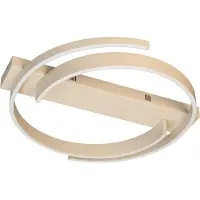 Fischer Leuchten Taklampa CIRCLY, dimbar, Creme / bärnsten, Vardagsrum / matsal, Metall, Modern, Taklampa