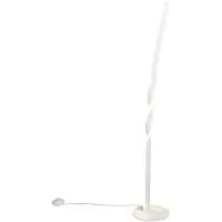 Reality Leuchten LED golvlampa Ginko, Vitt / opal, Vardagsrum / matsal, Metall, Modern, LED-golvlampa