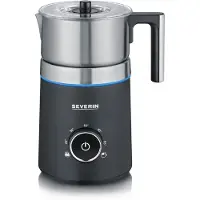 Severin SM 3586 Spuma 700 - Mjölkskummaren - 0,7 liter - 500 W - borstat rostfritt stål/svart