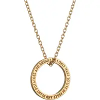 Lumoava x Moomin Mumintrollet Quote gulgallrat silverhalsband MO661810000