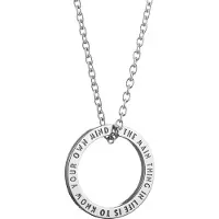 Lumoava x Moomin Snusmumriken Quote silverhalsband MO561800000