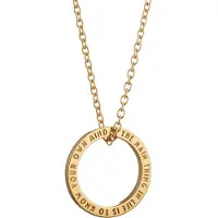 Lumoava x Moomin Snusmumriken Quote gulgallrat silverhalsband MO661800000