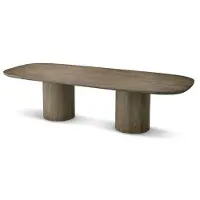Eichholtz Glenmont matbord silverstone oak veneer