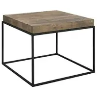 Artwood Carlisle sidobord silver back 65x65cm
