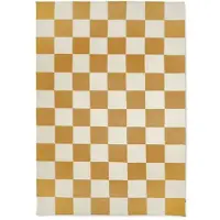 Classic collection Square matta vit/gul