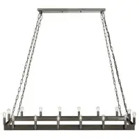 Artwood Crown Rectangular taklampa antik järn