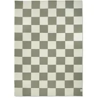 Classic collection Square matta vit/grön