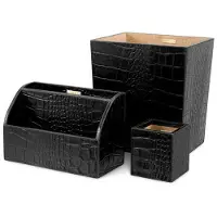 Eichholtz Scaleo skrivbordsset svart 3-set