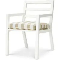Eichholtz Delta matstol vit/florent beige