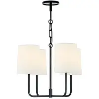 Visual Comfort Go Lightly takkrona Charcoal/linne S