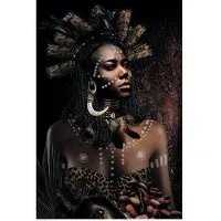Cobra Art African Tribe Woman