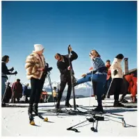 Slim Aarons Verbier Skiers