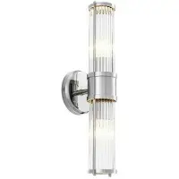 Eichholtz Claridges vägglampa nickel dubbel