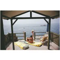Slim Aarons Beach Hut In Antibes