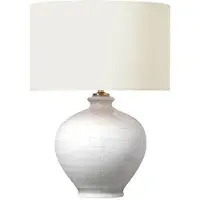 Visual Comfort Gaios 13" portabel bordslampa crackled ivory