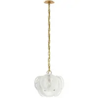 Visual Comfort Loire Petite takkrona guld/vitt glas