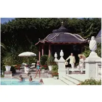 Slim Aarons Pagoda Poolhouse