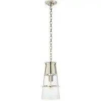 Visual Comfort Robinson takpendel nickel/klarglas M